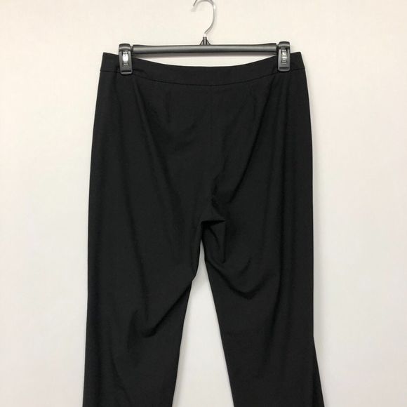 J Jill Women Flat Front Dress Pants Size 10 Stretch Black B191 -24 - Picture 13 of 15